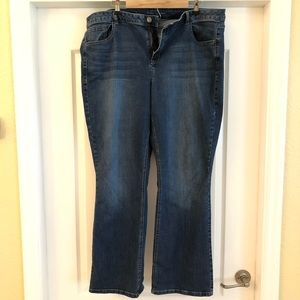 Bootcut dark blue jeans - size 22
